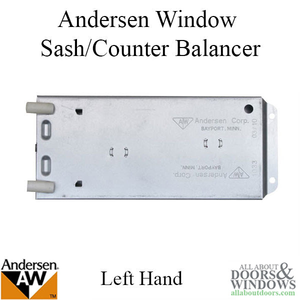 Andersen 200 Series Narroline Window Sash/Counter Balancer, Left Hand - 13L - Andersen 200 Series Narroline Window Sash/Counter Balancer, Left Hand - 13L