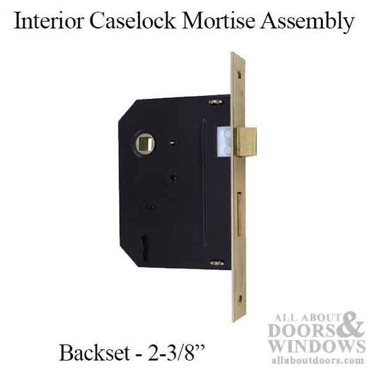 Mortise Lock, Interior lock case assembly w/ keys