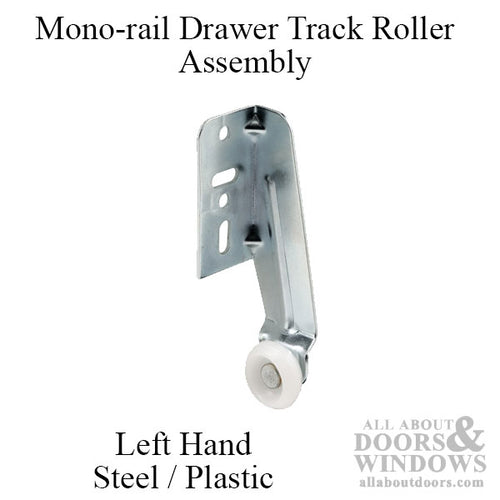 Roller Assembly, Monorail, 3/4 Inch Diameter - Left Hand - Roller Assembly, Monorail, 3/4 Inch Diameter - Left Hand