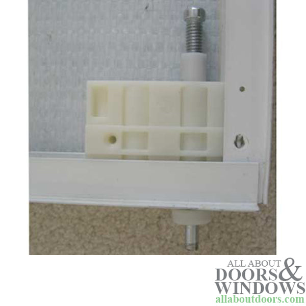 Closet door part, Plastic Pivot Block,  Mirror Door - Closet door part, Plastic Pivot Block,  Mirror Door