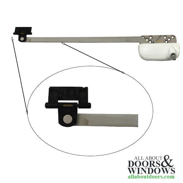 Blemished - Truth Ellipse 15.71 Single 13-1/2 Arm Awning Window Operator - White - Blemished - Truth Ellipse 15.71 Single 13-1/2 Arm Awning Window Operator - White