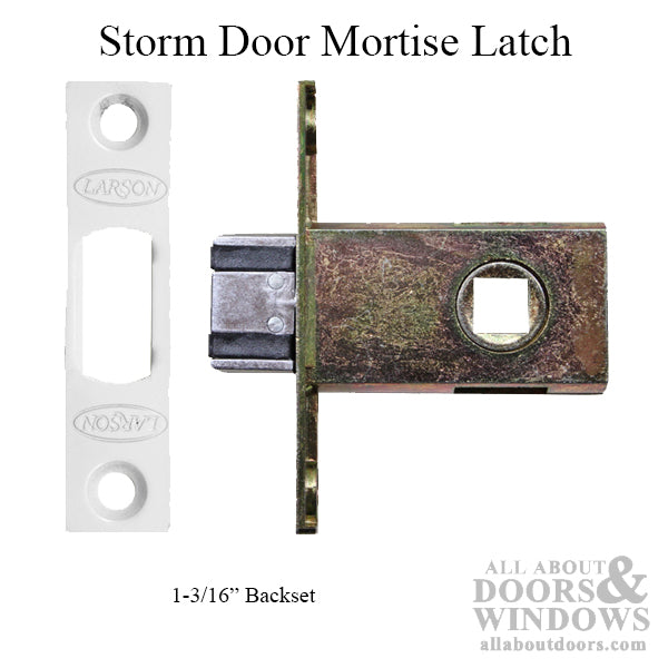 Larson Storm Door Mortise Latch 30mm Backset - Larson Storm Door Mortise Latch 30mm Backset