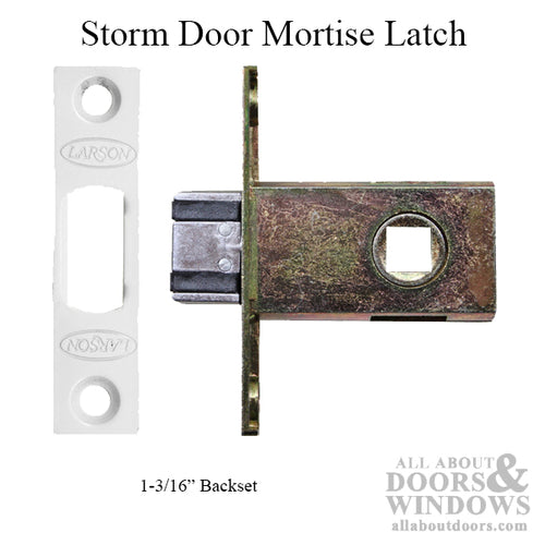 Larson Storm Door Mortise Latch 30mm Backset - Larson Storm Door Mortise Latch 30mm Backset