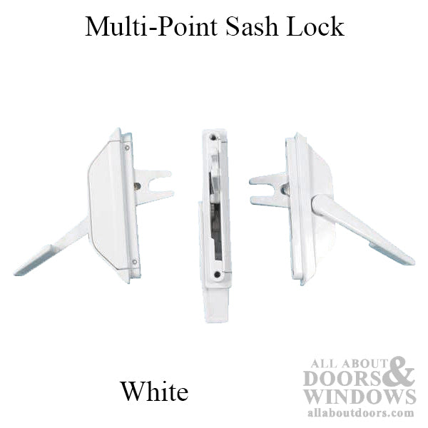 Multi-point Sash Lock, 1-1/8  Non-Handed - White - Multi-point Sash Lock, 1-1/8  Non-Handed - White