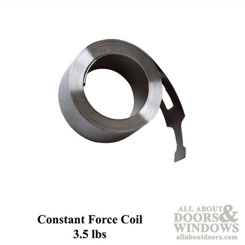 Coil Spring, 1/2 Constant Force  3.5 pound 1 inch Pocket - Coil Spring, 1/2 Constant Force  3.5 pound 1 inch Pocket