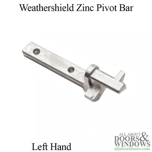 Weathershield Visions 3000 Zinc Pivot Bar, Left Hand