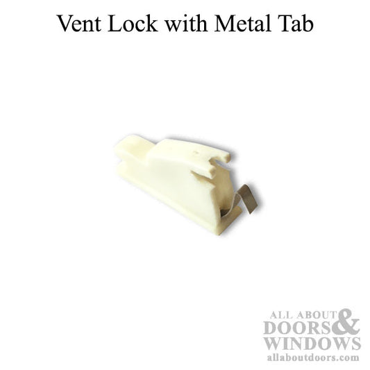 Vinyl Vent Lock with Metal Tab