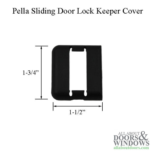 Plastic Cover for Pella Sliding Door Lock Keeper, 4 or 5 Hole - Plastic Cover for Pella Sliding Door Lock Keeper, 4 or 5 Hole