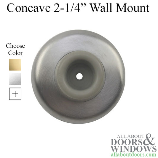 Door Bumper, Concave 2-1/4 Wall Mount