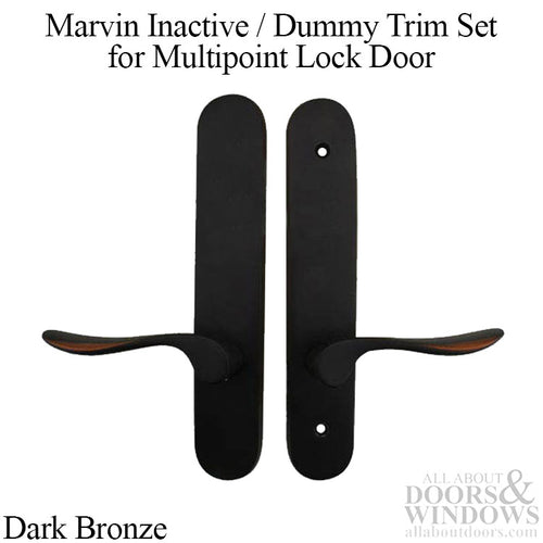 Marvin Inactive / Dummy Trim for Passive Door - Dark Bronze - Marvin Inactive / Dummy Trim for Passive Door - Dark Bronze