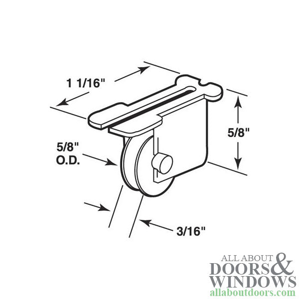 Window Roller For Sliding Windows Nylon Housing Steel Wheel - Window Roller For Sliding Windows Nylon Housing Steel Wheel