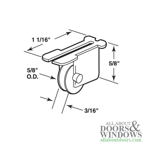 Window Roller For Sliding Windows Nylon Housing Steel Wheel - Window Roller For Sliding Windows Nylon Housing Steel Wheel