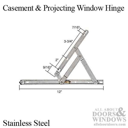 Hinge, Casement & Projecting 12" 28lbs