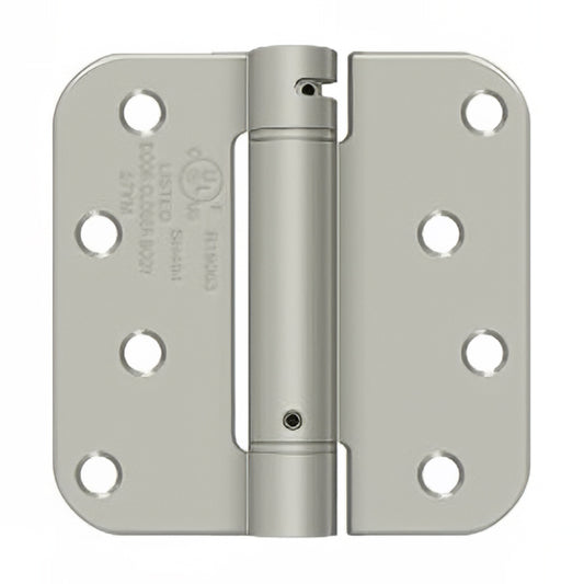 Spring Hinge 4 x 4 x 5/8 Radius Corner, Deltana Single Action - Choose Color