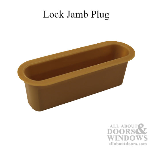 Atrium Door Parts - Lock Jamb Plug, Strike dust cover