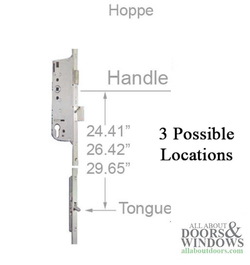 Hoppe 16mm Top Extension with 2 Tongues at 37.2 inches and 59.06 inches - Hoppe 16mm Top Extension with 2 Tongues at 37.2 inches and 59.06 inches