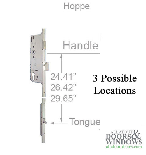 Hoppe 16mm Top Extension with 2 Tongues at 37.2 inches and 59.06 inches - Hoppe 16mm Top Extension with 2 Tongues at 37.2 inches and 59.06 inches