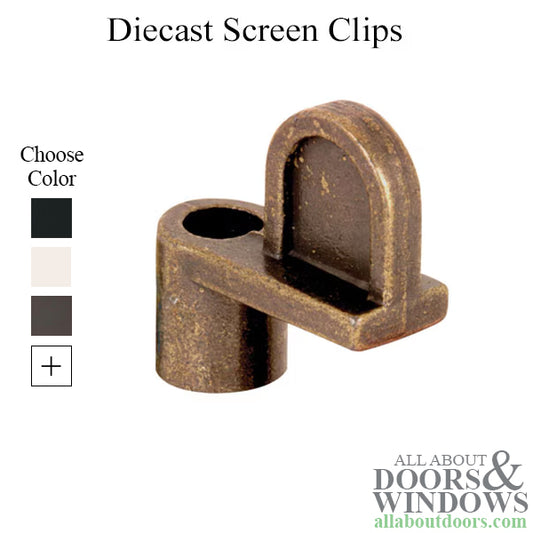 Diecast Screen Clips 1/4” Offset