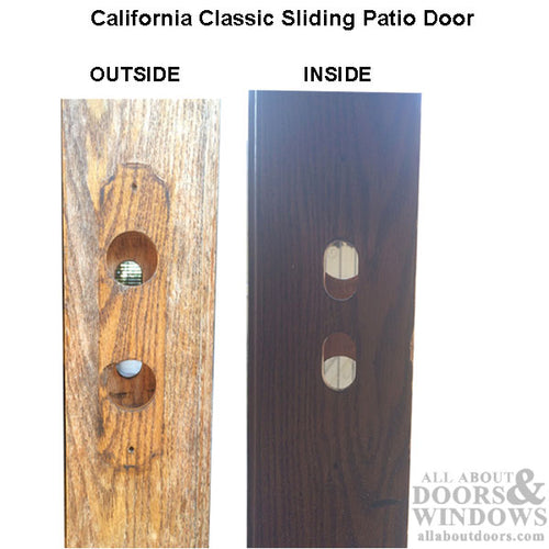 California Classic Sliding Patio Door Lock with Euro Profile Cylinder - California Classic Sliding Patio Door Lock with Euro Profile Cylinder