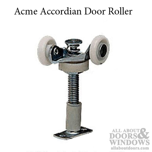 Accordion Door Hardware, 2 Roller, 7/8 nylon wheel - Acme 2611