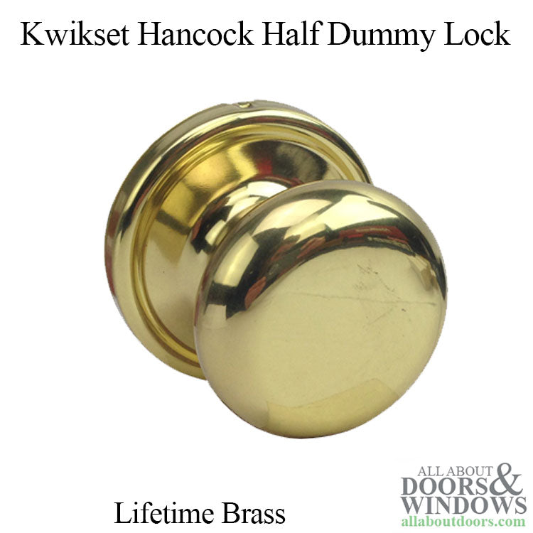 Kwikset Dummy Door Handle Polished Brass Hancock Dummy Door Handle Kwikset 788H-L03GC - Kwikset Dummy Door Handle Polished Brass Hancock Dummy Door Handle Kwikset 788H-L03GC
