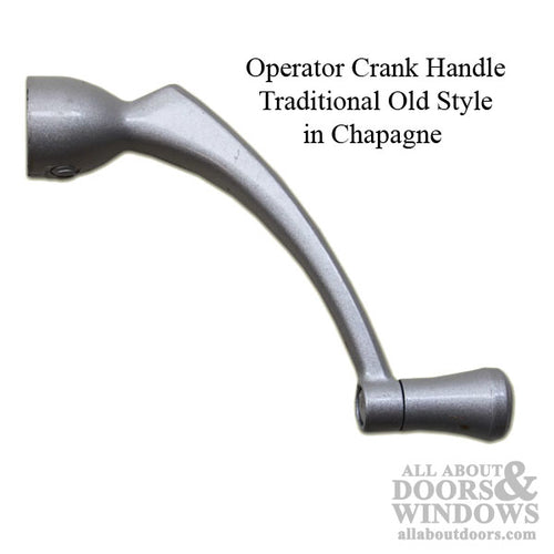 Traditional Old Style Operator Crank Handle - Champagne - Traditional Old Style Operator Crank Handle - Champagne