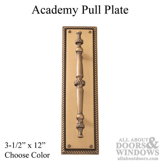 Academy Pull Plate 3-1/8" x 12"