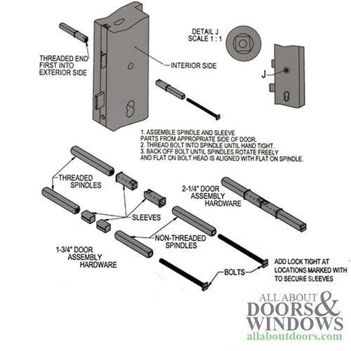 Multitronic Square Swivel Panic Spindle  5/16