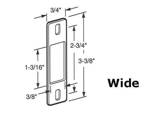 Strike Plate, Surface mount - Steel - Strike Plate, Surface mount - Steel