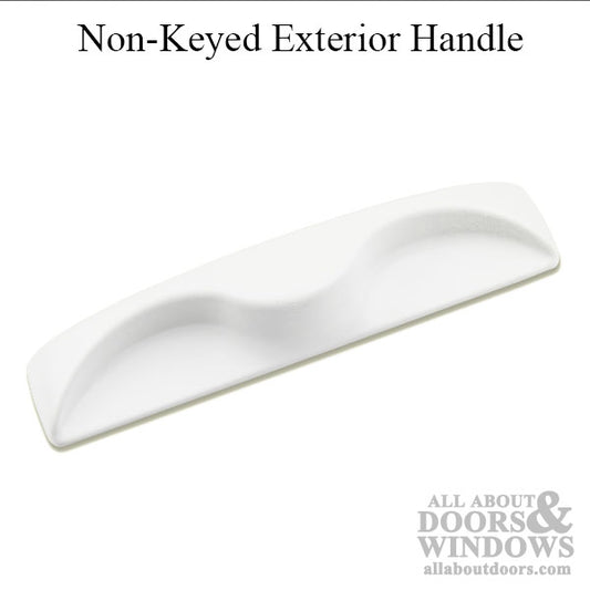 Non-Keyed Exterior Handle for Sliding Door - Choose Color