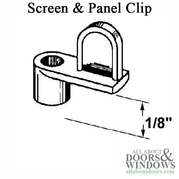 Eagle Window Zinc Diecast  Panel Clip 1/8-inch Offset - Eagle Window Zinc Diecast  Panel Clip 1/8-inch Offset