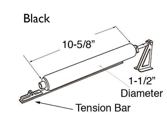 Closer, Storm Door, Heavy Duty Tension Bar - Black