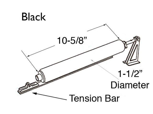 Closer, Storm Door, Heavy Duty Tension Bar - Black - Closer, Storm Door, Heavy Duty Tension Bar - Black