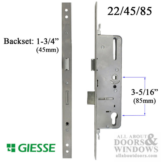 Giesse Door with Perimeter Lock 45mm backset, 85 PZ