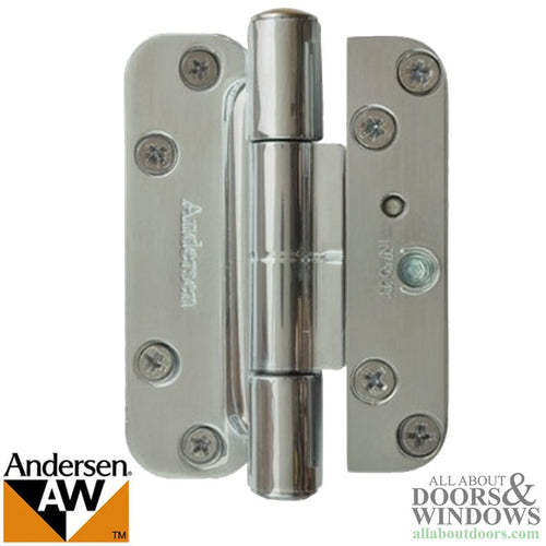 Andersen Single Hinge, Left Hand (2005-Present) - Brushed Chrome - Andersen Single Hinge, Left Hand (2005-Present) - Brushed Chrome