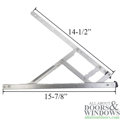 Casement Window Defender Egress Friction Hinges, 16