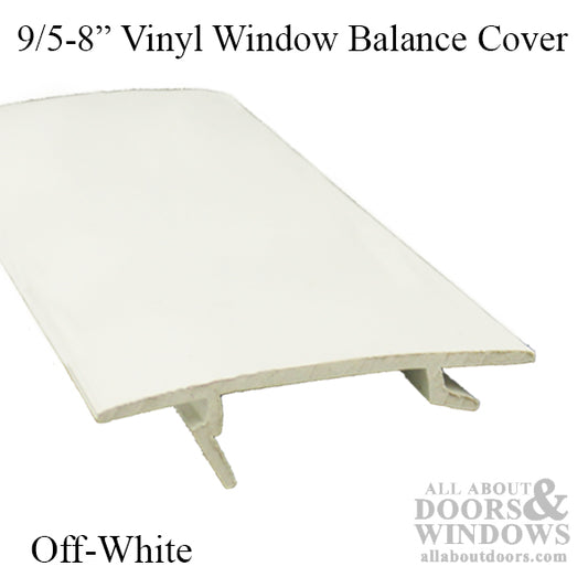 Window balance cover, vinyl filler bead 9-5/8