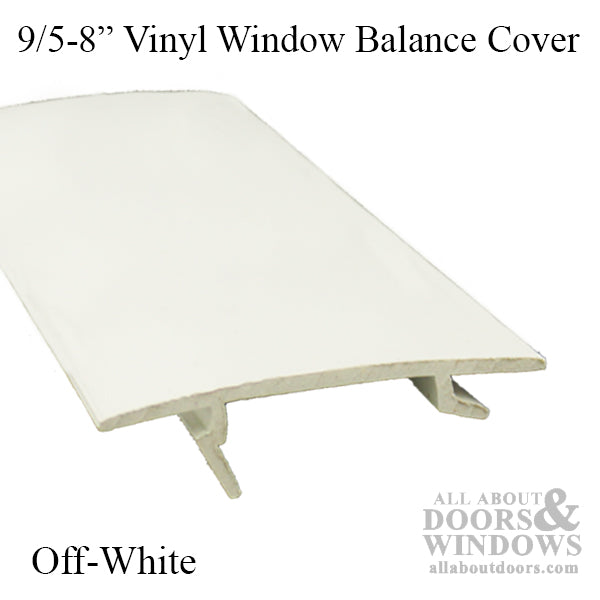 Window balance cover, vinyl filler bead 9-5/8 - Window balance cover, vinyl filler bead 9-5/8