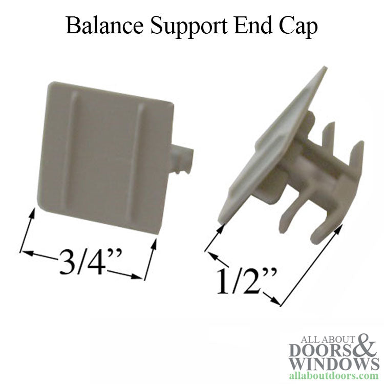 Balance Support, End Cap - Grey - Balance Support, End Cap - Grey