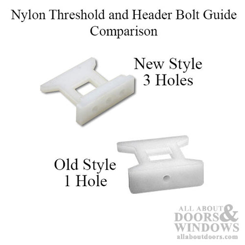 Nylon Threshold and Header Bolt Guides for Square Bolts - Nylon Threshold and Header Bolt Guides for Square Bolts