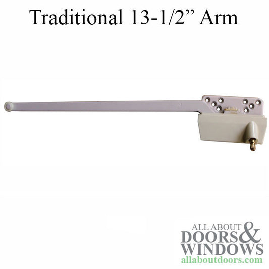 Truth 15.32 Traditional 13-1/2" Straight Arm Casement Operator, Left Hand