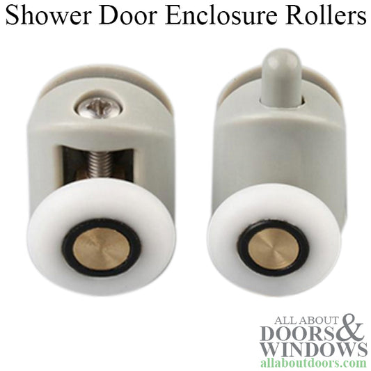 Shower Door Enclosures Rollers, 4 upper and 4 lower rollers