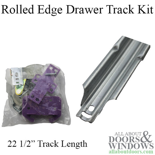 ROLLED EDGE DRAWER TRACK KIT (22 1/2 inch)