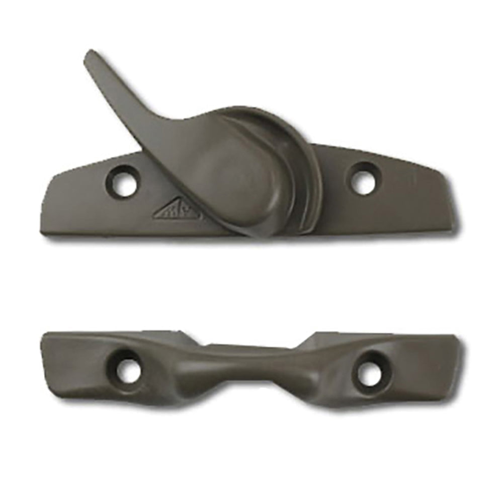 Sash Lock Kit, Andersen Sash Latch, Keeper, and Screws - Stone - Sash Lock Kit, Andersen Sash Latch, Keeper, and Screws - Stone