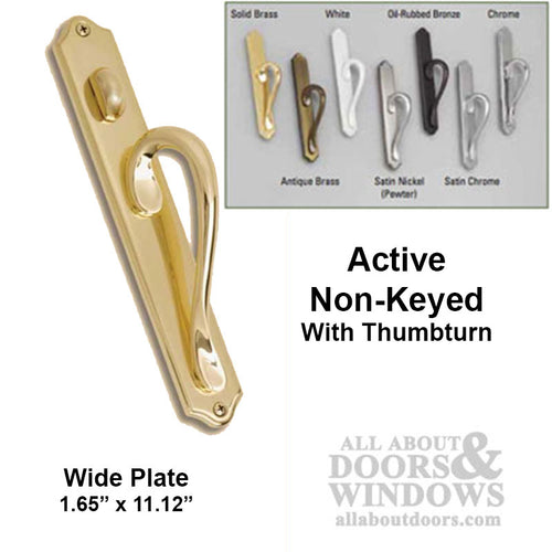 Ashland Inspiration Sliding Glass Patio Door Handle Non Keyed Wide Arch Plate Sliding Door Handle - Ashland Inspiration Sliding Glass Patio Door Handle Non Keyed Wide Arch Plate Sliding Door Handle