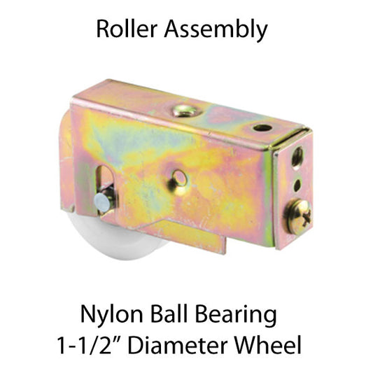 Sliding Door Roller For Sliding Patio Doors Nylon Ball Bearing Steel Housing 1.5 Inch Nylon Wheel Roller