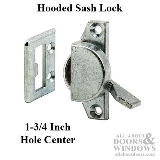 Sash Lock - Vinyl and Aluminum Sash Hardware, Die-cast - Bright Zinc