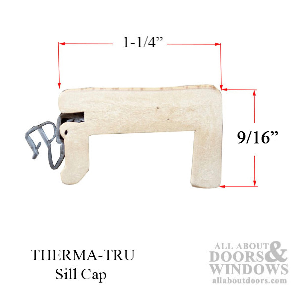 Therma Tru Composite Sill Cap for 42 Inch Door Threshold - Therma Tru Composite Sill Cap for 42 Inch Door Threshold