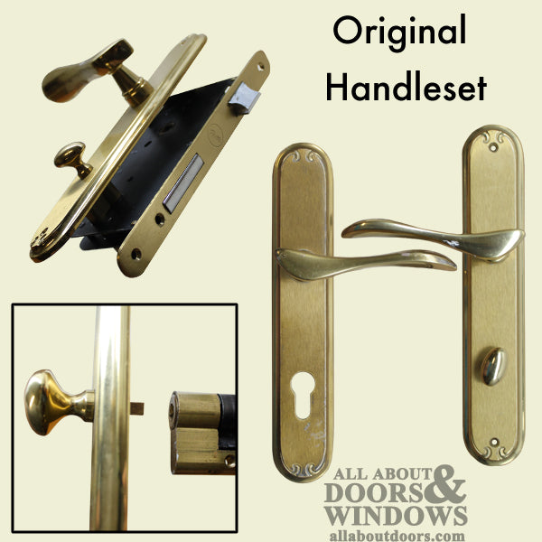 Euro Active Handle Set - Left Hand - Polished Brass - Euro Active Handle Set - Left Hand - Polished Brass