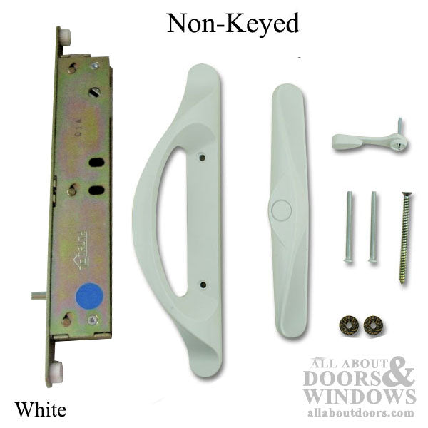 Andersen 100 series Tulsa handleset for Patio Gliding Door - White / White - Andersen 100 series Tulsa handleset for Patio Gliding Door - White / White